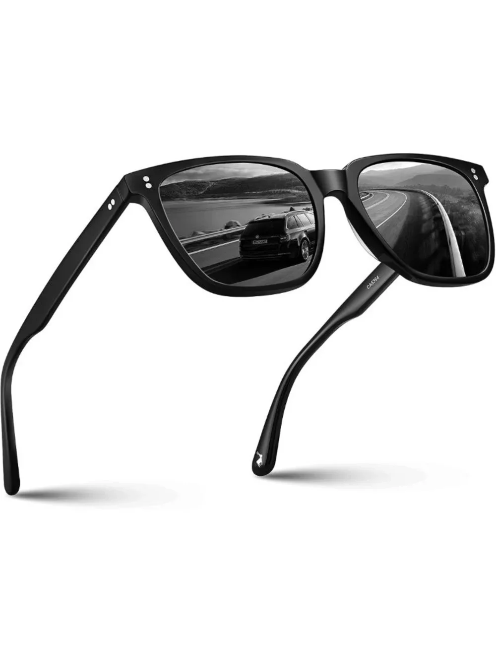 Classic Retro Square Polarized Sunglasses for Men - UV400 Protection Driving